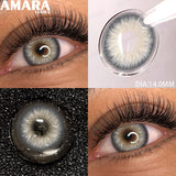 Popxstar  1 Pair soft Lenses Colored Contact Beauty Colored Pupils Green Contact Lenses Natural Look Lenses Women Brown Pupils