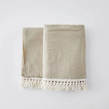 Popxstar Cotton Muslin Swaddle Blankets for Newborn Baby Tassel Receiving Blanket New Born Swaddle Wrap Infant Sleeping Quilt Bed Cover