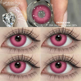 Popxstar  1Pair Cosplay Colored Contact Lenses for Eyes Halloween Lenses Red Eye Contacts Black Lenses Yearly Anime Cosplay Lens