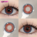 1 Pair Halloween Cosplay Lenses Color Contact Lenses for Eyes Anime Lenses Violet Lenses Purple Lenses Cosplay Red Lens