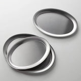 Popxstar Stainless Steel Oval Plate Cake Dessert Fruit Bread Afternoon Tea Tray Jewelry Display Storage Tray Home Kitchen Accessories