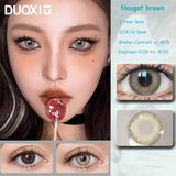 Popxstar  1Pair Color Contacts Lenses Myopic Prescription-0.00to-8.00 Gray Beauty Pupils Big Eyes Colored Makeup Lens Fast Delivery