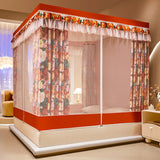 New Design 2 Layer Mosquito Net Large Space Dust Baby Anti-drop Bracket Encryption Bed Canopy Curtains 1.7M Height