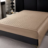 Popxstar  Luxury 1000TC Egyptian Cotton Quilted Bedspread, Queen King Size, Bed Cover, Mattress Topper Coverlet, Bed Sheet, Pillowcases