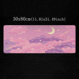 Popxstar Pink Mouse Pad Skyscape Large Mousepad 90x40 Gaming Accessories Pads Rubber Computer Desk Mat Xxl Extended Mouse Mats