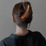 Popxstar Matte Vintage Banana Clip for Curly Long Straight Short Hair Claw Women Girls Hair Styling Ponytail Holder Hairpin Clamp Grip