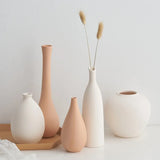 Popxstar Home Decor Ceramic Vase for Flower Arrangement Nordic Office Desk Cabinet Ornament Kitchen Accessories Dining Table Decor