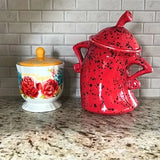 Popxstar  Waist Jar Kitchen Storage Jar Creative Cups with Sealed Lid Kitchen Supplies Christmas New Year Home Decoration Storage Bottle