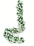 Popxstar spring decor 200cm Fake Ivy Wisteria Flowers Artificial Plant Vine Garland for Room Garden Decorations Wedding Arch Baby Shower Floral Decor