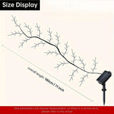 Popxstar  1PC 96LEDs Solar Willow Vine Lights,DIY Outdoor Waterproof String Lights,Wall Lamps For Garden,Porch,Shop,Terrace,Pathway Decor