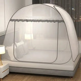 Popxstar Simple Yurt Mosquito Net Portable Camping Tent Single Double Bed Canopy For Adult Foldable Bunk Mesh Net Breathable Mosquito Net