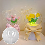 Popxstar 1PC Transparent Bobo Ball Packaging Creative DIY Flower Packaging Material Ball Wedding Valentine's Mother's Day Decor Supplies
