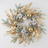 Popxstar Christmas Wreath Hanging Door New Year Garland Rattan Branch Garland for Front Door Wall Indoors Outdoors Ornament Party