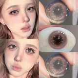 Popxstar  Color Contact Lenses With Degree Pink Pupils Beautiful Contact Korean Lenses Makeup Yearly Use 2pcs/pair Fast Shipping