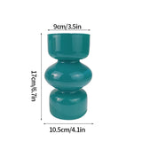 Popxstar Glass Flower Vase Creative Vase Decorative Hydroponic Flower Container Nordic Style Flower Vases Desktop Flower Bottle Decor