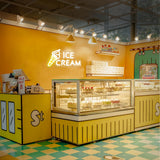 Creamy Ice Cream Neon Sign - Vibrant Wall Art for Ice Cream Shops, Bars & Bedrooms LED Lighting - Perfect Party Accent