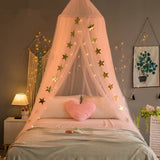 Popxstar 7 Colors Baby Bed Hanging Mosquito Net Dome Bed Canopy Mosquito Net Bedcover Curtain Round Crib Netting Tent Kids Room Decor