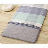 Popxstar Fully Enclosed with Zipper Mattress Protector Cover Geometric Printed Baby Couple Single Double Bed Sheet Protection Pad