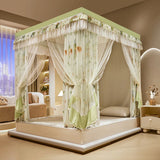 New Design 2 Layer Mosquito Net Large Space Dust Baby Anti-drop Bracket Encryption Bed Canopy Curtains 1.7M Height