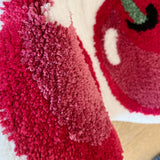 popxstar Pink Cherry Super Soft Handmade Tufting Rug Kid Room Decoration Salon Thick Pile Rug Irregular Carpet For Living Room Home Decor