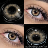 Popxstar  1 Pair NEW Colored Pupils Makeup Green Contact Lenses Beauty Women Colored Pupils Cosmetic Brown Natural Pupils