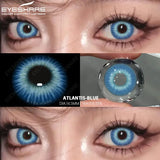 Popxstar 1pair/2pcs Colored Contact Lenses for Eyes Blue Contacts Purple Lenses Cosplay Contact Lenses Yearly Fashion Eye Lenses