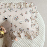 Popxstar INS Ruffle Edge Gauze 100% Cotton Princess Pillow Case 30X50 48X74cm Breathable Pillowcase Decorative for Home Bedding Bedroom