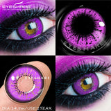 1 Pair Colored Contact Lenses for Cosplay Red Anime Eyes Lenses Halloween Blue Eyes Contact Yearly Green Beauty Lenses