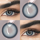 Popxstar  Blue Contact Lenses Colored Contacts for Eyes 1 pair Brown Eye Lenses Gray Lenses Yearly Cosmetic Makeup Eye Contacts