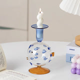 1pc Creative and Cute Pufferfish Shaped Candlestick Sample Room Decoration for Homestays and Home Furnishings