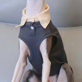 Summer Faux Two Piece Collar Pet Sleeveless Tank Top Lightweight Dog Vest For Italian Greyhound Whippet Bedlington
