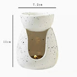 Popxstar  Ceramic Essential Oil Burners Waxes Melt Burners Warmer Tealight Candle Holders Ornament Home Tabletop Decoration Yoga Spa Gifts