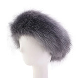 Popxstar New Winter Headbands Hat for Women Faux Fox Fur Hat Female Outdoor Thick Furry Warm Beanies Hat Cold-proof Snow Ski Cap