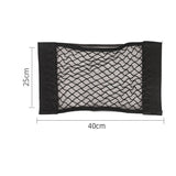 Popxstar  Elastic Storage Net Pocket Home Kitchen Cabinet Door Adhesive Sundries Bags Trunk Pocket with Nylon Fastener Tape Car Organizer