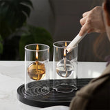 Popxstar  Creative Glass Oil Lamp Candle Holder Home Restaurant Candle Warmer Table Top Items Ornament Candlelight Romance Decorative Gift