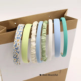 Popxstar 3/7 PCS Set Fashion Women Cloth Hair Bands Headdress Headband Girls Hairband Hair Hoop Female Hair Accessories Headwear