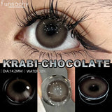 Popxstar  Cosmetics Color Contact Lenses 1pair Brown Color Lens Fashion Lenses Korean Lenses Grow Eye Big Eye Lens Gray Contacts