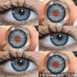 1Pair Natural Colored Contact Lenses Gray Beauty Pupils Brown Lens Fashion Blue Contacts Yearly Green Eye Color Lenses