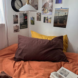 Popxstar  100% Cotton Soft Bedding Set Colour Duvet Cover with Pillow Case Bedclothes Bedspread Comforter Cover Sets with Pillowcases