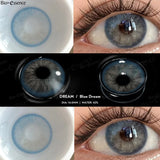 Popxstar 1 Pair Colored Contact Lenses Blue Eye Contact  Fashion Blue Lenses Green Lenses Colored YearlyPupils Fast Shipping