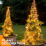 Popxstar 1PACK Solar Powered String Lights 200 LED Waterfall Lights Waterproof Vine String Fairy Light For Outdoor Garden Christmas Decor