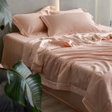 Popxstar  Ultra-high-end 100% Lyocell Jacquard Summer Blanket Set or 1 Pcs Natural Plant Fabric Cooling Quilt Mulberry Silk Fill Comforter
