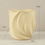 Popxstar  Simple Candle Holder Universal Candle Cup Living Room Dining Table Decoration Ornament Flame European Ceramic Candle Pedestal