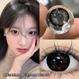 Popxstar  1 Pair High Quality Color Contact Lenses with Diopter Myopia Eyes graduated color Beauty Pupil Makeup Yearly