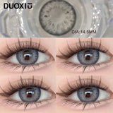 Popxstar  1Pair Yearly Contact Lenses Colorld Lenses With diopters Beauty Pupil Grey High Quality Lenses Brown Makeup Fast Shipping