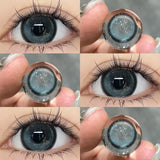 1 Pair Green Colored Contacts Lens with Myopia Diopter Natural Korean High Quality Soft Beauty Pupils Fast Shipping