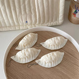 Dumpling-Shaped Squishy Toy Slow Rebound Stress Reliever Student Gift/Keychain Bag Pendant Dumplings Simulation Stress Relief