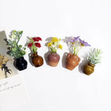 Popxstar Ins Style Mini Ceramic Small Vase Refrigerator Sticker Creative 3D Stereo Home Decoration Magnet