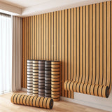 40cm 3D Grille Self-adhesive Wallpaper TV Background Wall Decoration Wallboard Waterproof Thicken Wall Sticker Home Decor