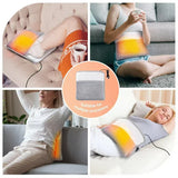 Popxstar Portable USB Electric Foot Heating Pad Washable Soft Plush Foot Heater Winter Foot Warming Mat for Bed,Under Desk,Office,Home
